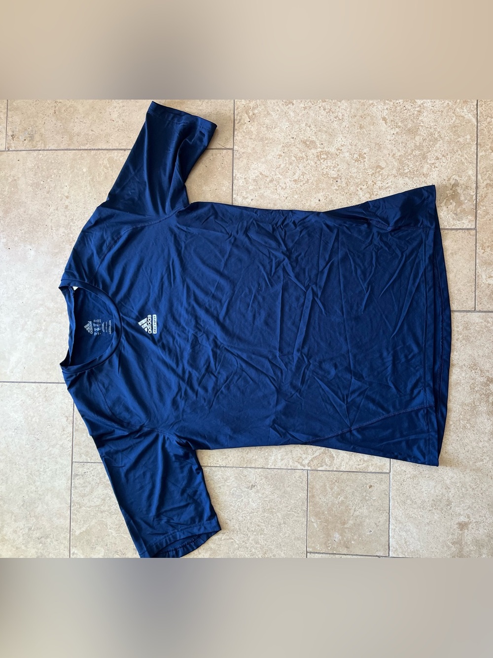 adidas Dark Blue Athletic Short Sleeve Tee